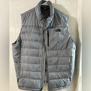 The north face gray double XL vest